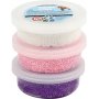 Foam Clay® - rose - violet - blanc - paillettes, métallisées - 3 x 14 g
