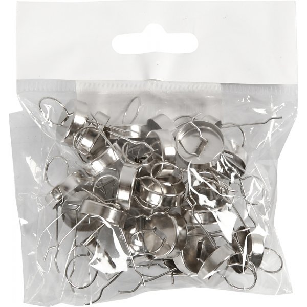 Crochets de suspension - argent - 25 pcs