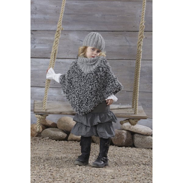 Patron tricot - Poncho et bonnet enfant