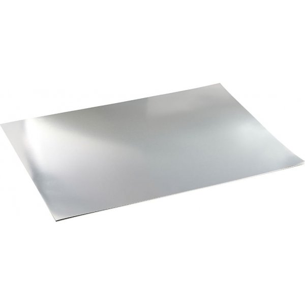Bote en mtal - argent - A2 - 10 feuilles