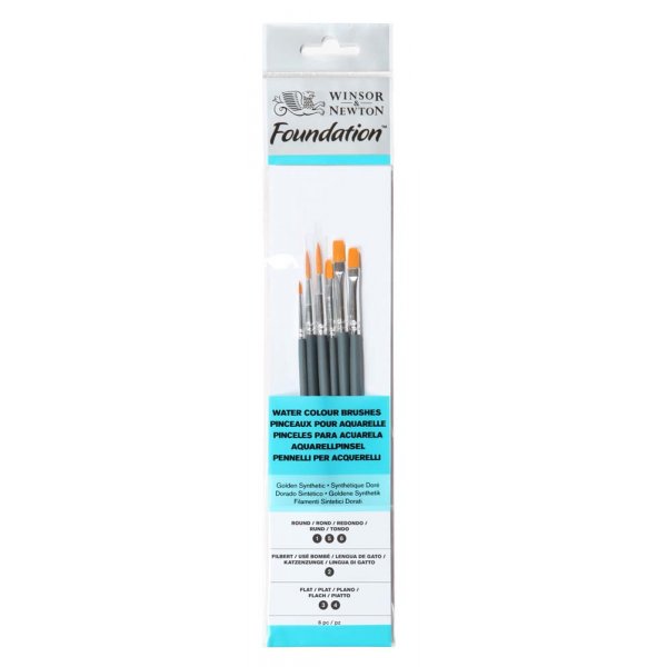 Ensemble de pinceaux synthtiques W&N Foundation Aquarelle - No. 16