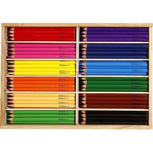 Crayons de couleur - 5 mm - couleurs mélangées - 144 pcs Crayons de couleur - 5 mm - couleurs mélangées - 144 pcs