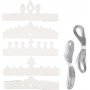 Couronnes en carton - blanches - 50 pcs