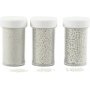 Mini boules de verre - nacre - 3 x 45 g