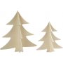 Sapins de Nol 3D - 2 pcs