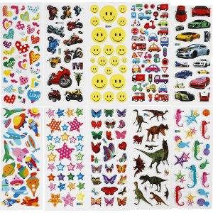 Autocollants 3D - 20 feuilles Autocollants 3D - 20 feuilles