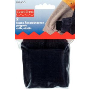 Poignets élastiques noirs 2 pcs Poignets élastiques noirs 2 pcs
