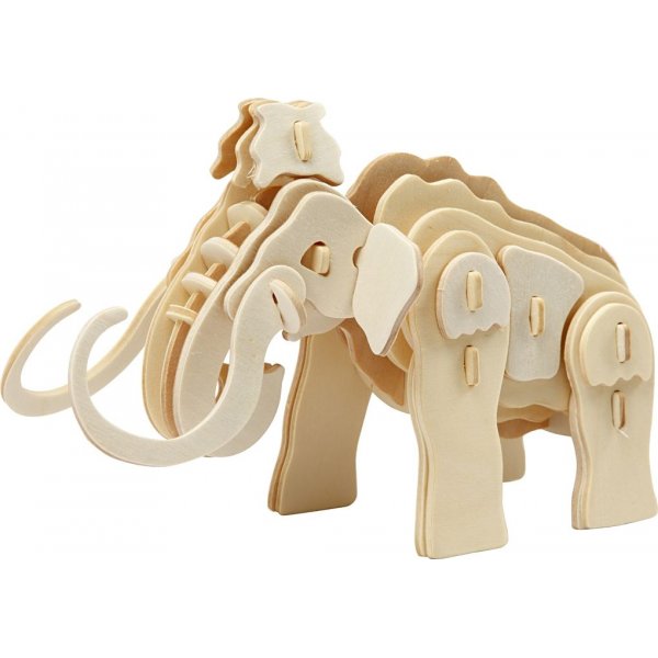Figurine  construire 3D - mammouth