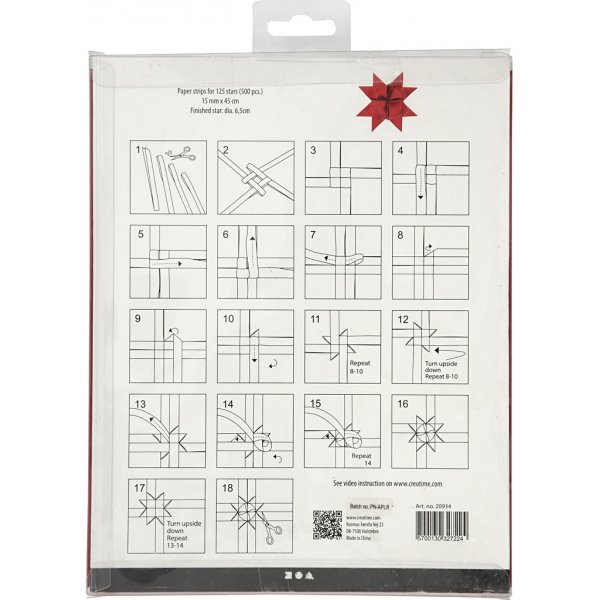 Bandes toiles - rouge - 6,5 cm, 500 bandes