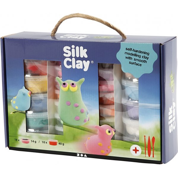 Coffret cadeau Silk Clay - couleurs mlanges