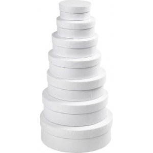 Boîtes rondes 7 en 1 - blanches Boîtes rondes 7 en 1 - blanches
