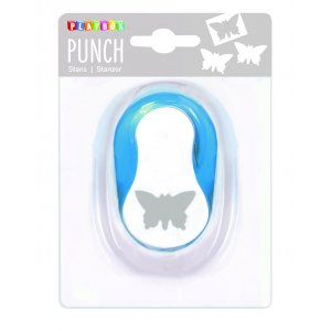 Punch papillon 2,5 cm - Bleu/blanc Punch papillon 2,5 cm - Bleu/blanc