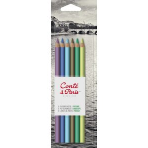 Stylos pastel "Paysage" Conté à Paris - 6 Stylos Stylos pastel "Paysage" Conté à Paris - 6 Stylos