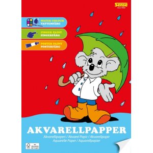 Bloc de papier aquarelle A4 160 g/m², 15 feuilles - Certifié FSC Bloc de papier aquarelle A4 160 g/m², 15 feuilles - Certifié FSC