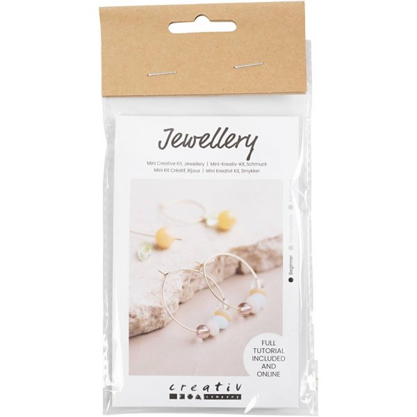 Mini DIY Kit Bijoux - Créoles avec perles Mini DIY Kit Bijoux - Créoles avec perles