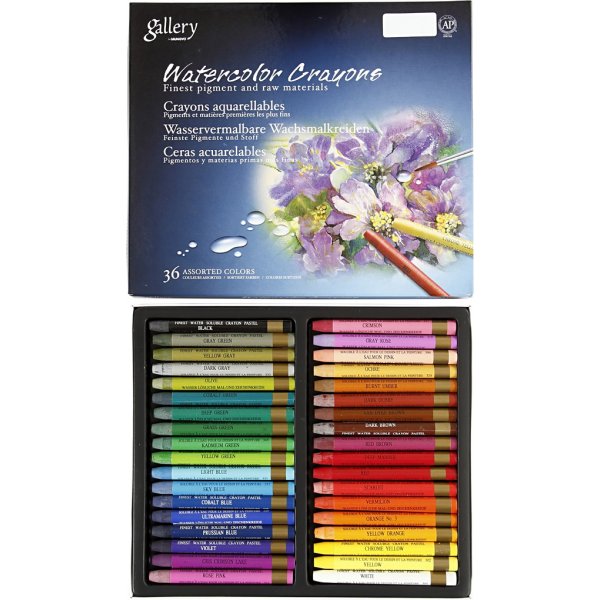 Gallery Aquarelle - couleurs mlanges - 36 pcs