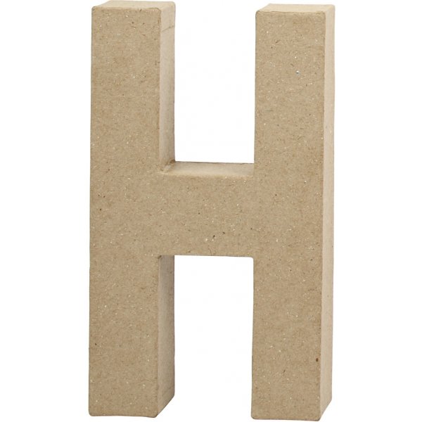Lettre en carton - H - 5 cm