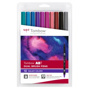 Lot de 10 feutres à double pointe Tombow ABT Galaxy Colors Lot de 10 feutres à double pointe Tombow ABT Galaxy Colors
