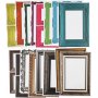 Cadre en carton - couleurs mlanges - 64 pcs