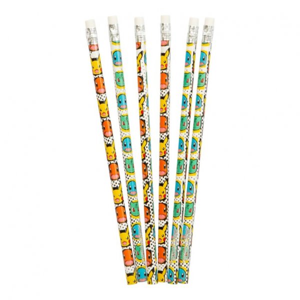 Pokémon - Paquet de 6 crayons Pokémon - Paquet de 6 crayons