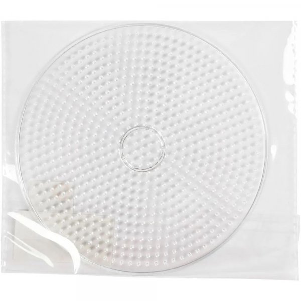 Assiettes en perles - Transparentes - Rondes - Diamtre 15 cm - 1 pce