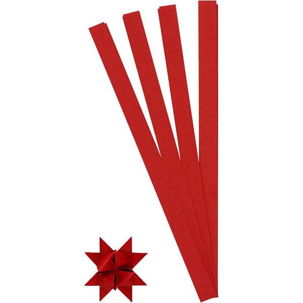 Bandes toiles - rouge - 6,5 cm - 100 bandes