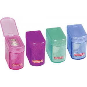 Taille-crayon - avec couvercle - pailleté Taille-crayon - avec couvercle - pailleté