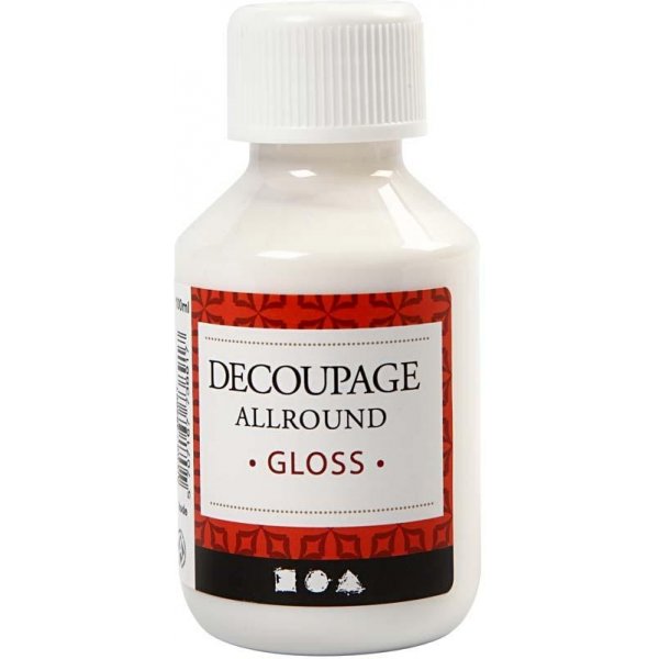 Vernis de découpage - polyvalent - brillant - 100 ml Vernis de découpage - polyvalent - brillant - 100 ml