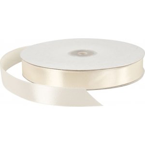 Ruban satin - blanc cassé - L20 mm - 100 m Ruban satin - blanc cassé - L20 mm - 100 m