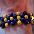 Image client Perles en bois 6 mm - bleu paquet de 110 diam�tre trou 2,0 mm