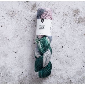 Raggi mérinos 100g - Sauge & rose poudrée Raggi mérinos 100g - Sauge & rose poudrée