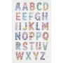 Autocollants diamant - l'alphabet