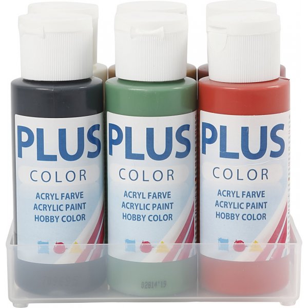 Peinture Plus Color Hobby - Couleurs de Nol - 6 x 60 ml