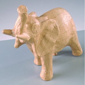 Figurine PappArt 15 x 6,5 x 15 cm - Éléphant Figurine PappArt 15 x 6,5 x 15 cm - Éléphant