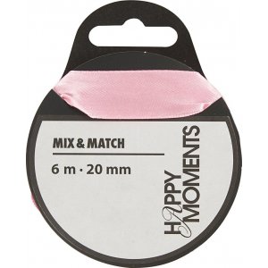 Ruban satin - rouge clair - L20 mm - 6 m Ruban satin - rouge clair - L20 mm - 6 m