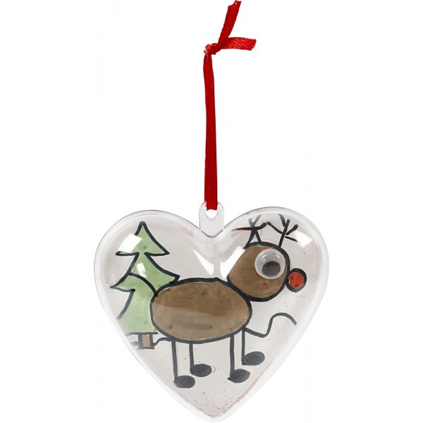 Coeur déco - transparent - 10 pcs Coeur déco - transparent - 10 pcs