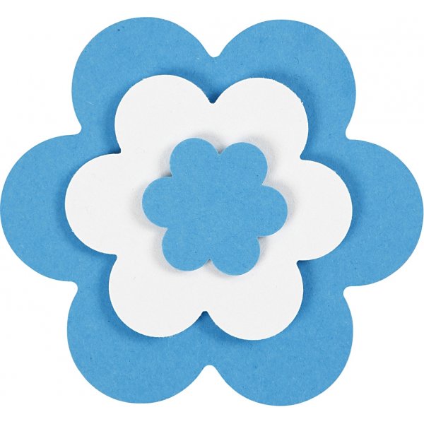 Perforateurs couche sur couche - Fleur - 3 pcs