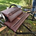 Image client Tissu d'ameublement Vinyle / Cuir Artificiel Marron - 140 cm