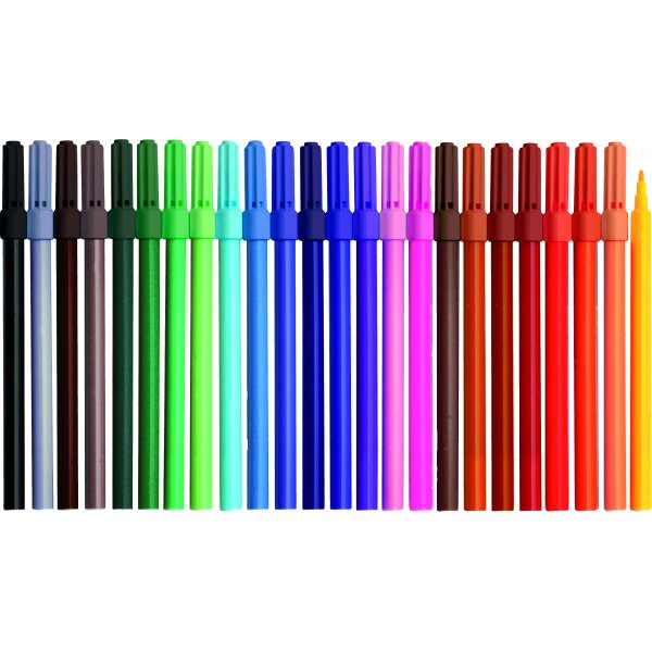 Stylo fibre 24 pcs étroit Stylo fibre 24 pcs étroit