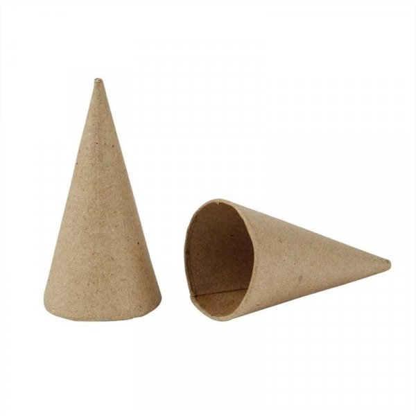 Cônes en carton - H8, Ø4 cm - 10 pcs Cônes en carton - H8, Ø4 cm - 10 pcs