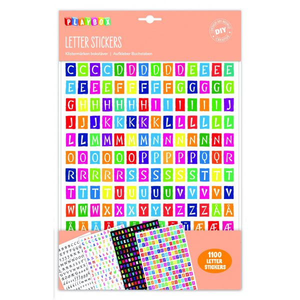 Autocollants lettres 6 feuilles Autocollants lettres 6 feuilles