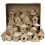 Nichoirs - papier mch - Mini - 6 x 10 pcs
