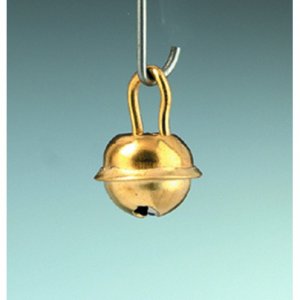 Petites cloches rondes 9 mm - laiton doré paquet de 10 Petites cloches rondes 9 mm - laiton doré paquet de 10
