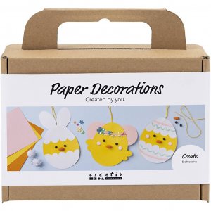Mini kit de décoration en papier à faire soi-même - Carton avec décoration Mini kit de décoration en papier à faire soi-même - Carton avec décoration