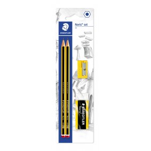 Crayons Noris avec gomme et taille-crayon - 2 crayons Crayons Noris avec gomme et taille-crayon - 2 crayons