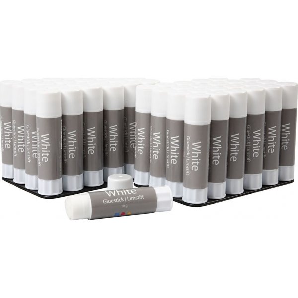 Bton de colle blanche - 48 pcs
