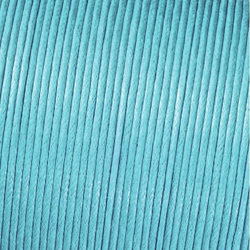 Cordon coton ciré - bleu clair Cordon coton ciré - bleu clair