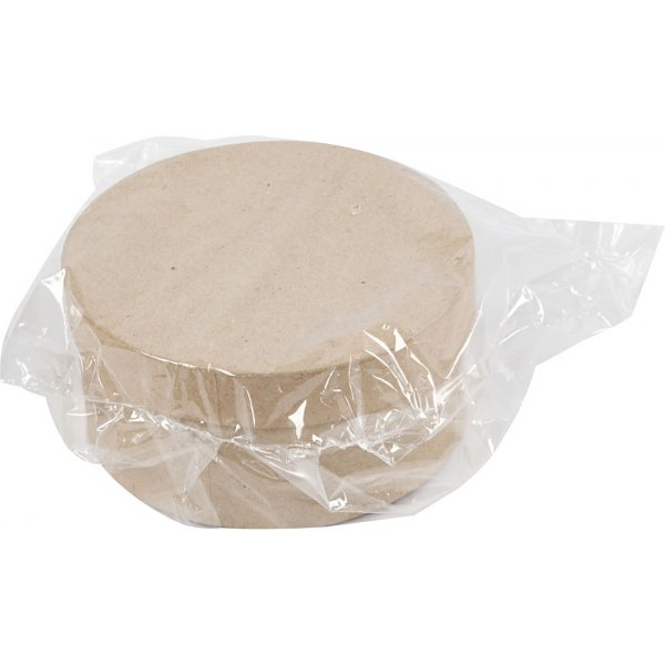 Boîtes rondes en papier mâché - 3 pcs Boîtes rondes en papier mâché - 3 pcs