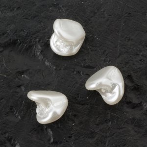 Perles de cire en verre 8 mm Blanc - 31 pcs Perles de cire en verre 8 mm Blanc - 31 pcs