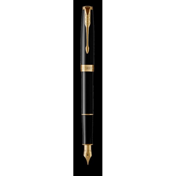 Stylo plume Parker - Sonnet Laque Noire - Stylo plume GT - Moyen Stylo plume Parker - Sonnet Laque Noire - Stylo plume GT - Moyen